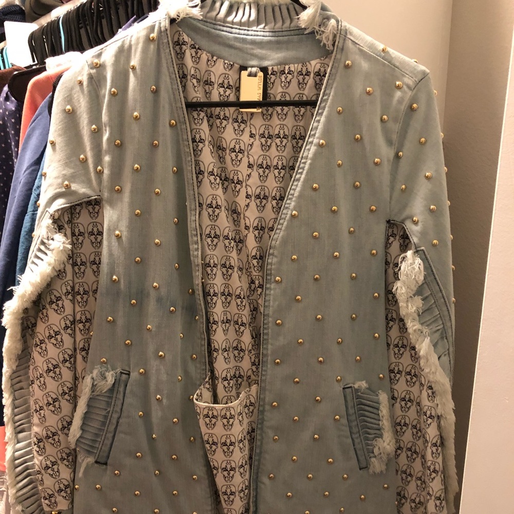 Thomas Wylde Cape Denim Jacket